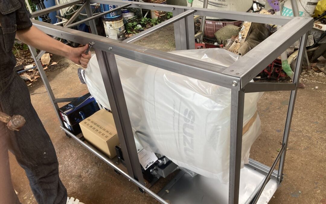 S17にエンジン取付開始