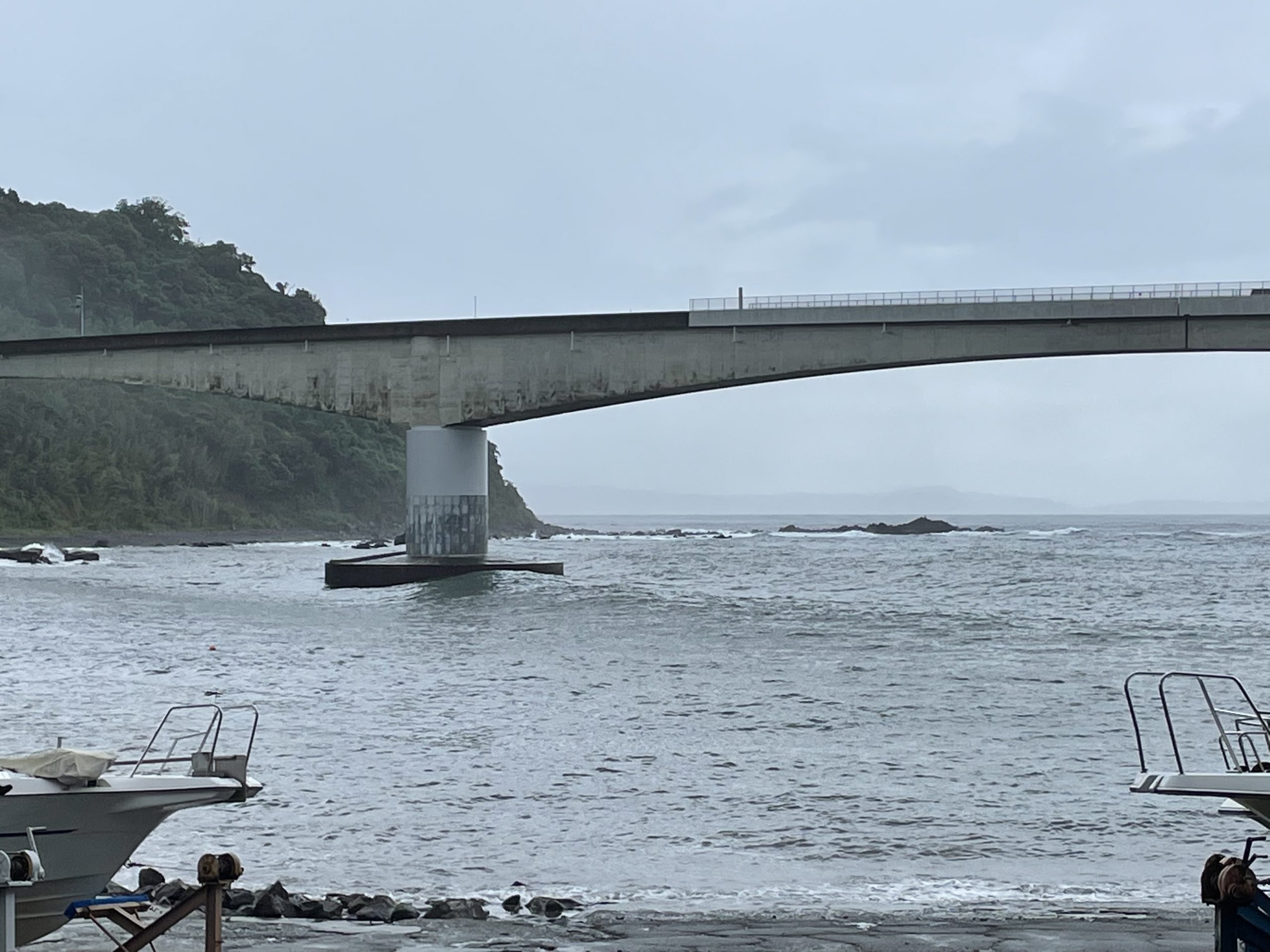 今日の海　9月18日　台風接近中