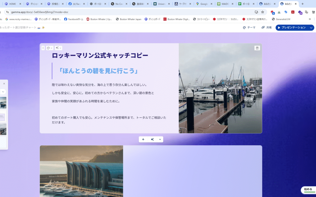 ボート選び診断チャート　頓挫(笑)