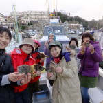 女子だけでカワハギ釣り大会