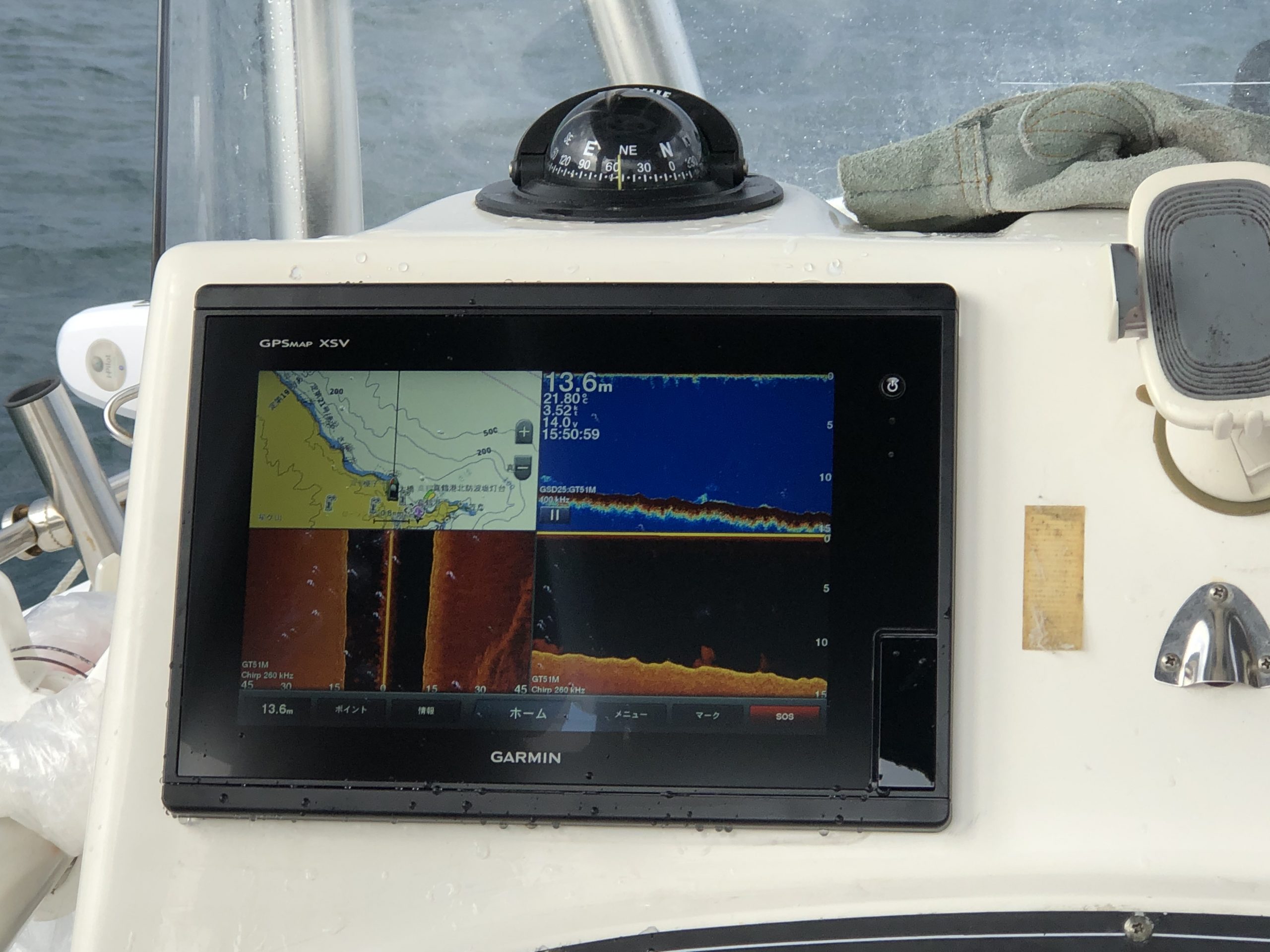 GARMIN　GPS魚探の試運転