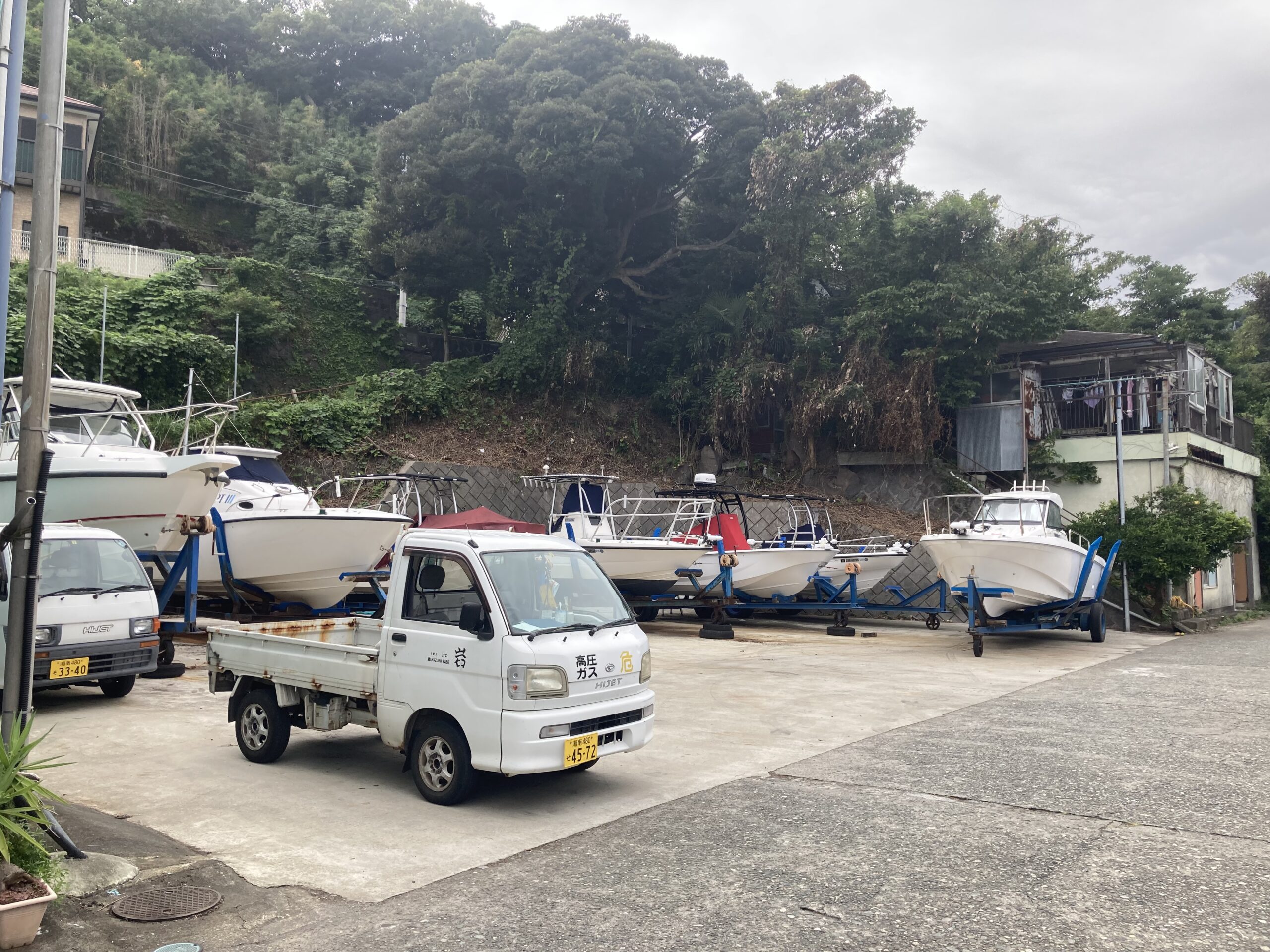 台風対策中です