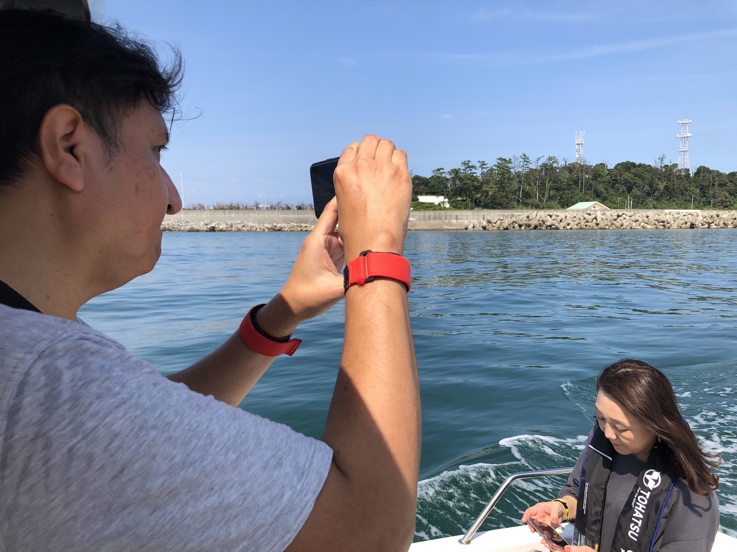 操船セミナーでひさびさ初島