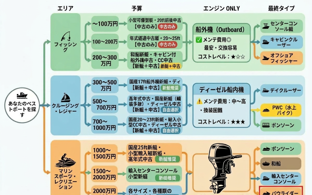 ボート選びフローチャート試作